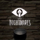 Little Nightmares logo 7 színű 3D led lámpa