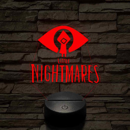 Little Nightmares logo 7 színű 3D led lámpa