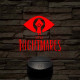 Little Nightmares logo 7 színű 3D led lámpa