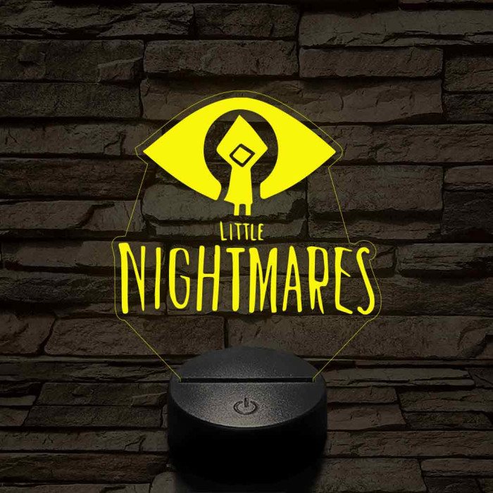 Little Nightmares logo 7 színű 3D led lámpa