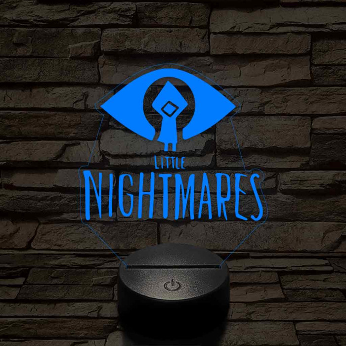 Little Nightmares logo 7 színű 3D led lámpa