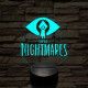 Little Nightmares logo 7 színű 3D led lámpa