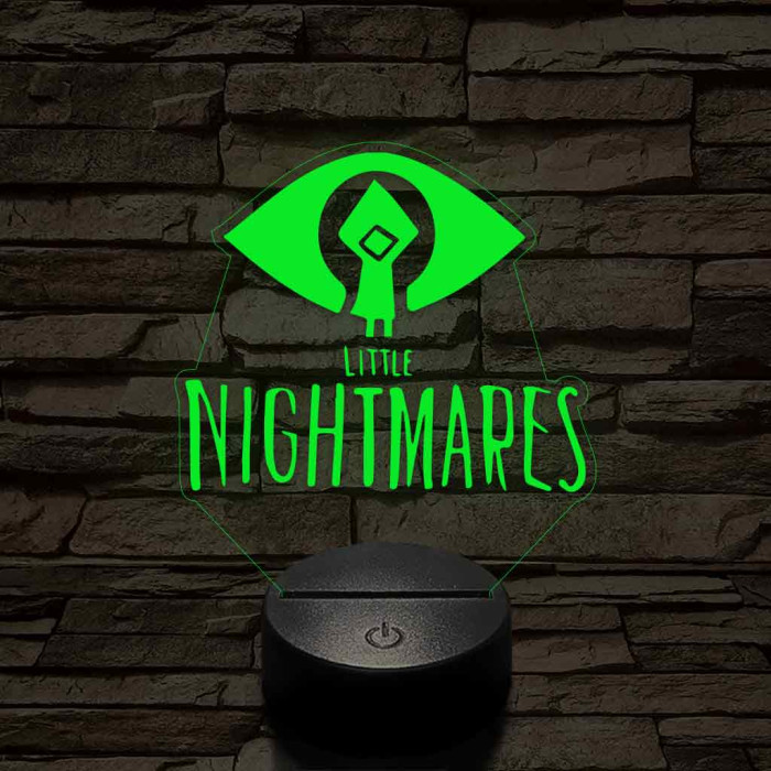 Little Nightmares logo 7 színű 3D led lámpa