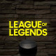 League of Legends logo 7 színű 3D led lámpa