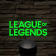 League of Legends logo 7 színű 3D led lámpa