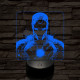 Menő vashős 7 színű valósághű 3D led lámpa