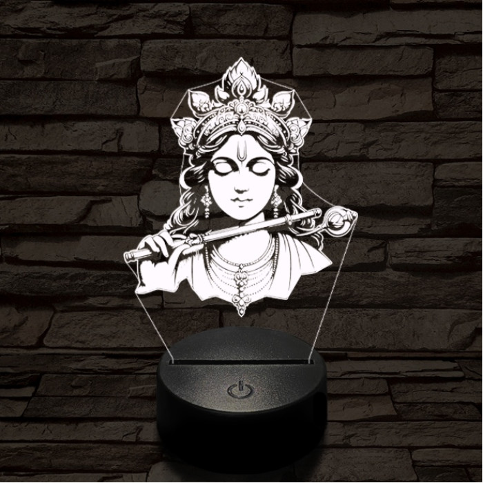 Krisna álma 7 színű  3D led lámpa