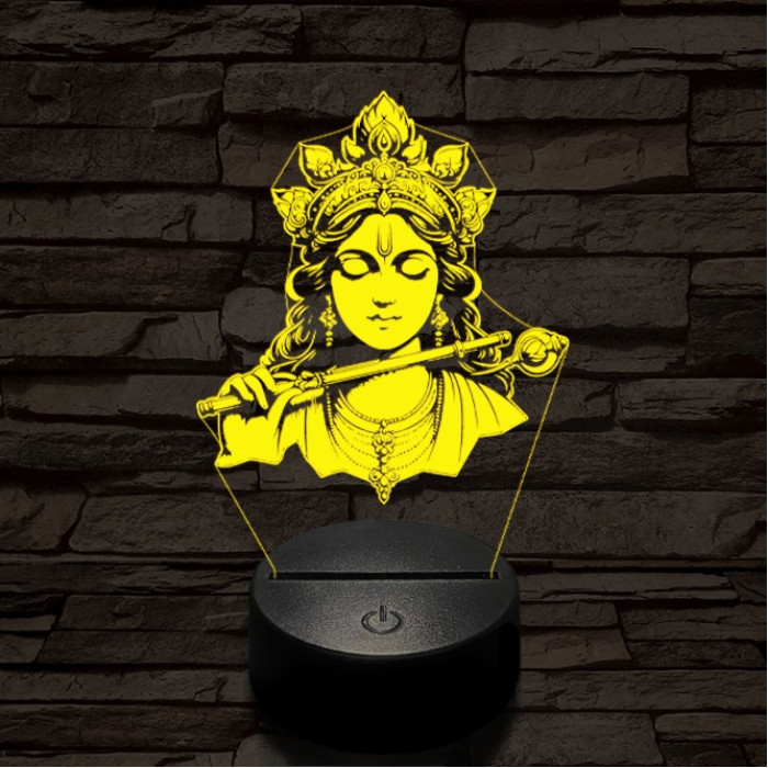 Krisna álma 7 színű  3D led lámpa