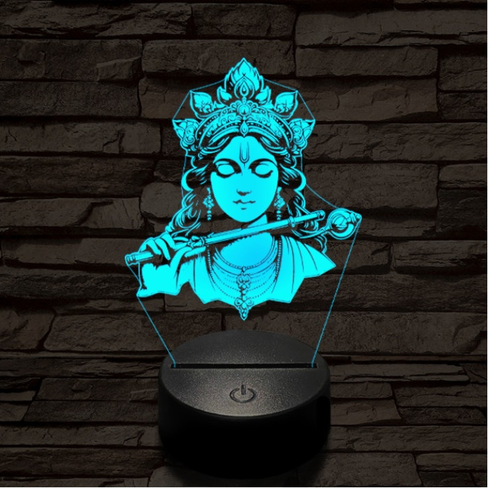 Krisna álma 7 színű  3D led lámpa