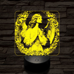 Angyali áhitat 7 színű  3D led lámpa