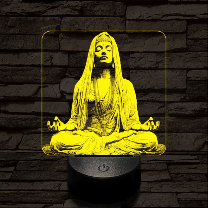 Elmélyülés 7 színű  3D led lámpa