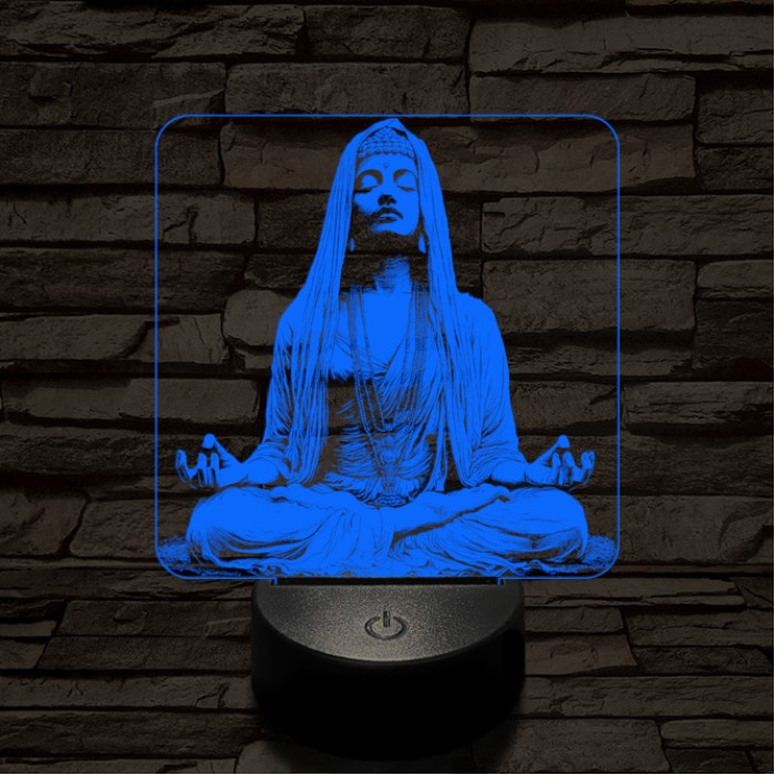 Elmélyülés 7 színű  3D led lámpa