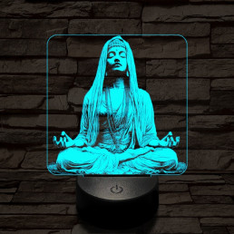 Elmélyülés 7 színű  3D led lámpa