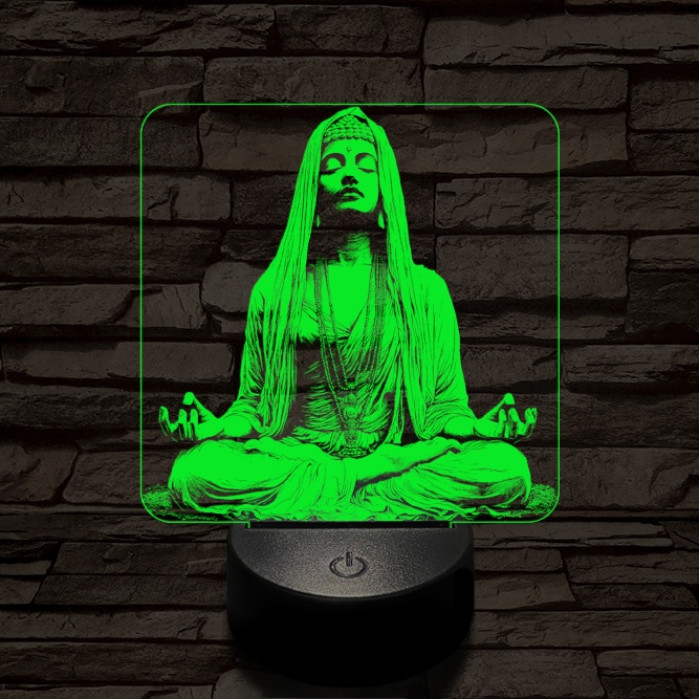 Elmélyülés 7 színű  3D led lámpa