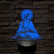 Szűzanya 7 színű valósághű 3D led lámpa