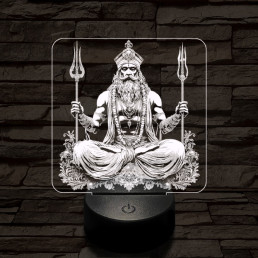 Siva 7 színű  3D led lámpa