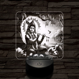 Krisna 7 színű  3D led lámpa