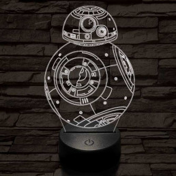 BB-8 7 színű led lámpa 