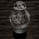 BB-8 7 színű led lámpa 