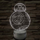 BB-8 7 színű led lámpa 