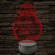 BB-8 7 színű led lámpa 