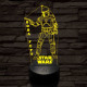 Boba Fett 7 színű led lámpa 