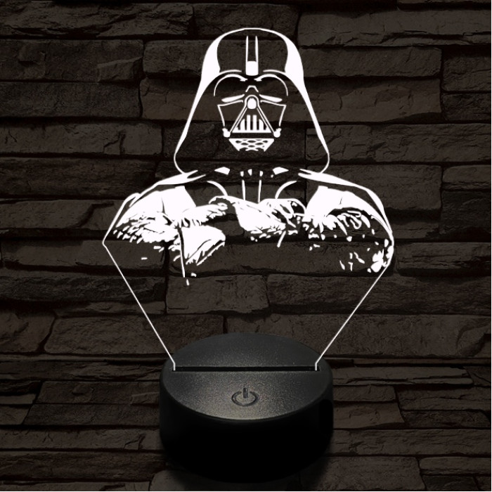 Birodalmi Nagyúr 7 színű  3D led lámpa