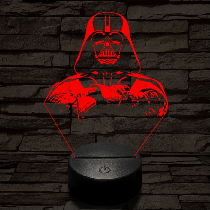 Birodalmi Nagyúr 7 színű  3D led lámpa