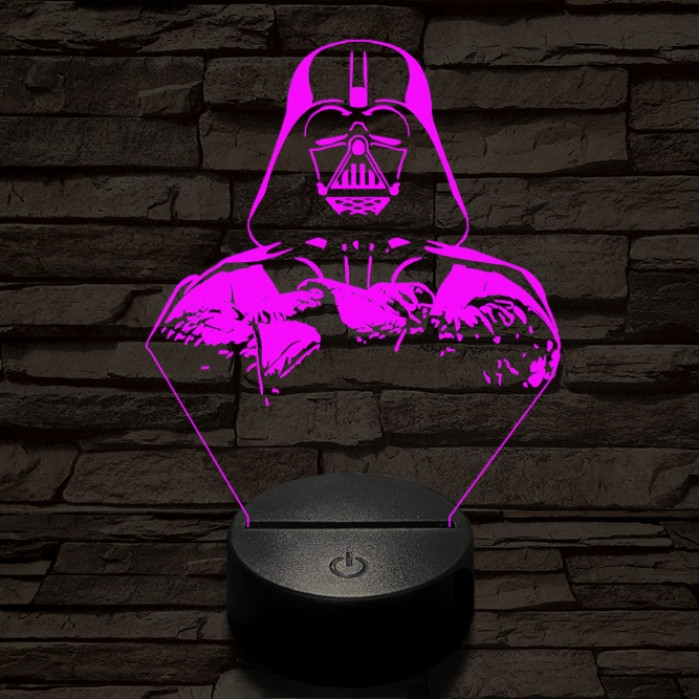 Birodalmi Nagyúr 7 színű  3D led lámpa