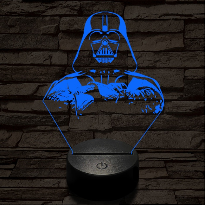 Birodalmi Nagyúr 7 színű  3D led lámpa