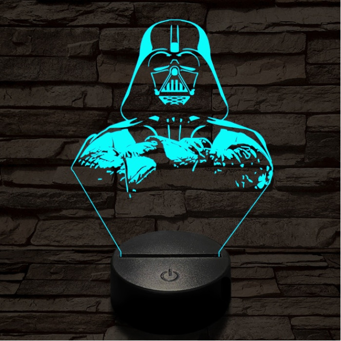 Birodalmi Nagyúr 7 színű  3D led lámpa