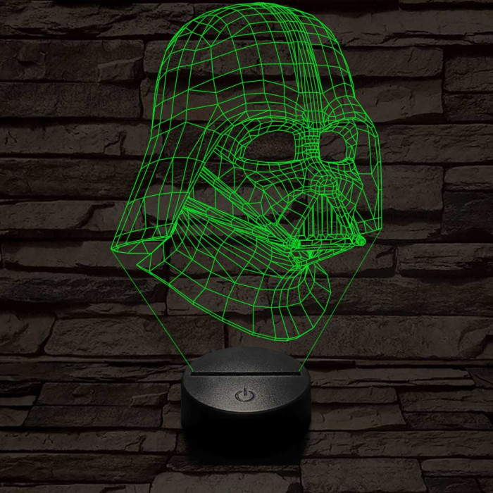 Nagyúr 7 színű  3D led lámpa