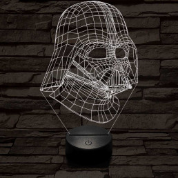 Nagyúr 7 színű  3D led lámpa