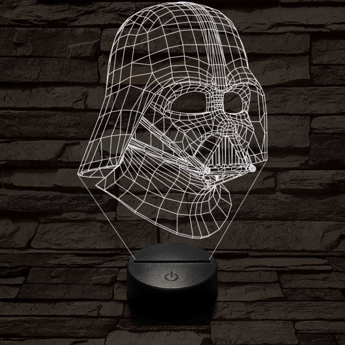 Nagyúr 7 színű  3D led lámpa