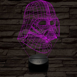 Nagyúr 7 színű  3D led lámpa