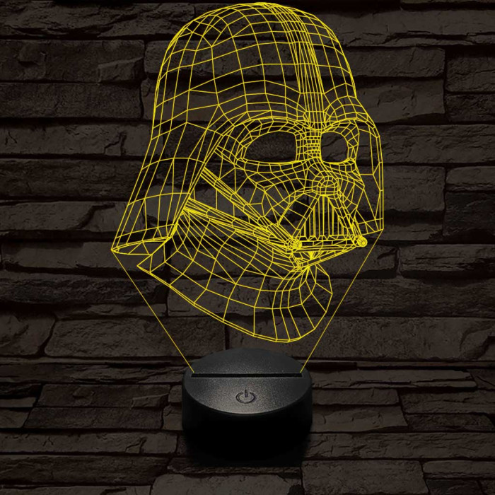 Nagyúr 7 színű  3D led lámpa