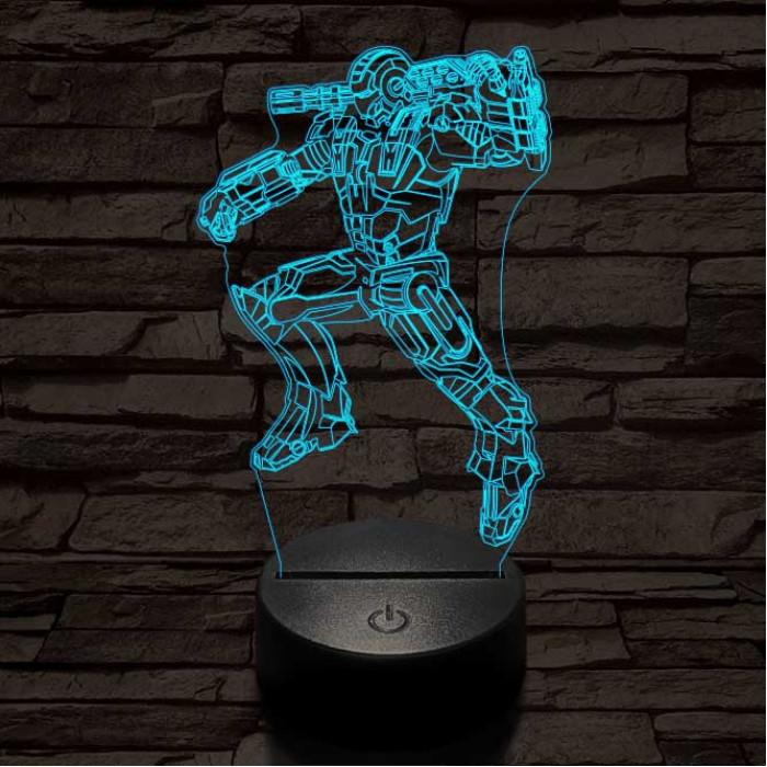 Hadigép 3D led lámpa