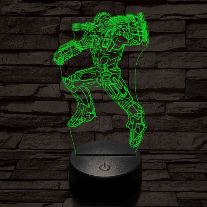 Hadigép 3D led lámpa