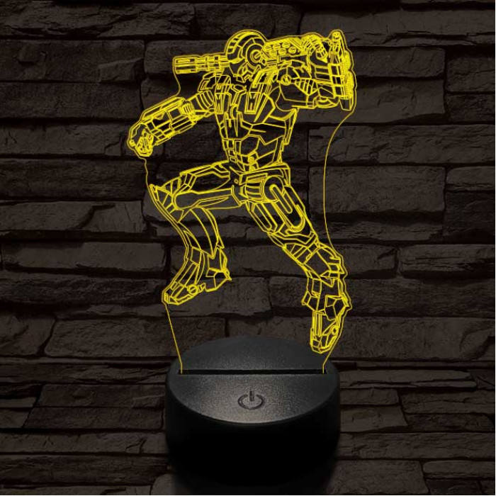 Hadigép 3D led lámpa