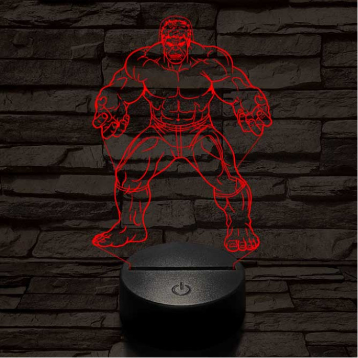 Hulk 3D led lámpa