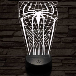 Pókember-szimbólum 3D led lámpa