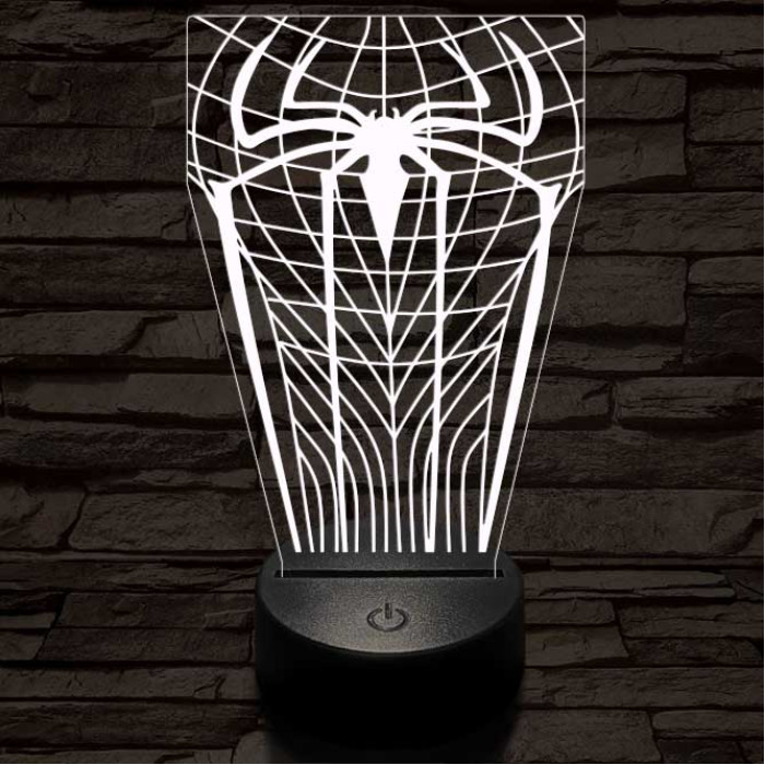 Pókember-szimbólum 3D led lámpa
