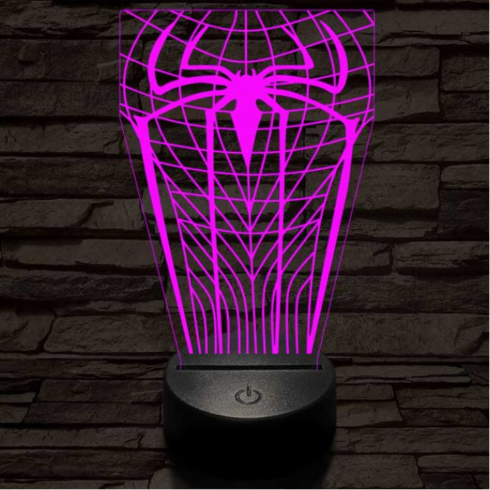 Pókember-szimbólum 3D led lámpa