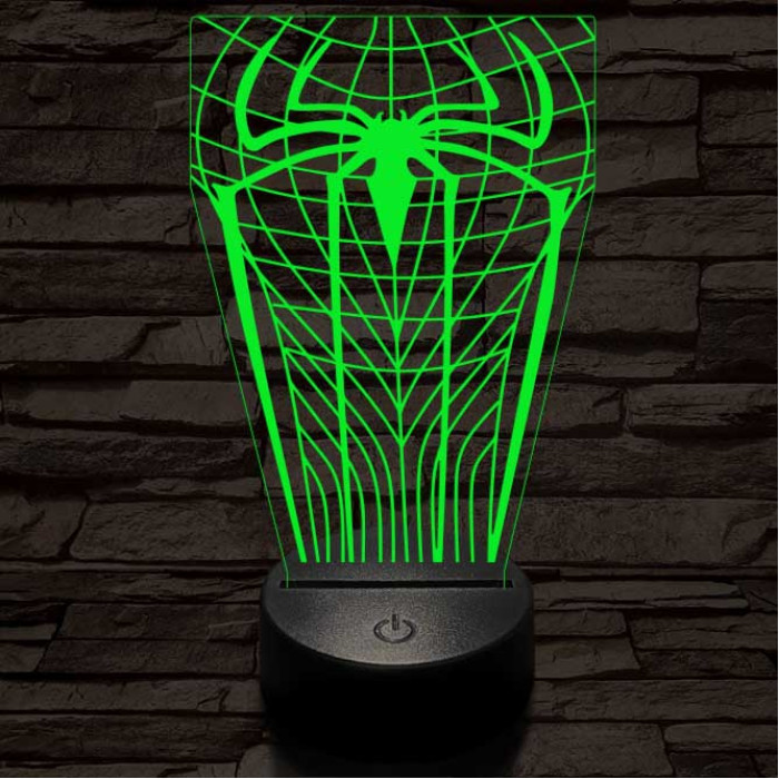 Pókember-szimbólum 3D led lámpa