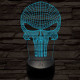 Punisher-szimbólum 3D led lámpa