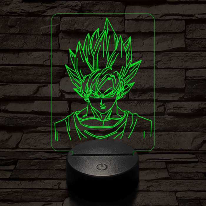 Songoku 7 színű 3D led lámpa