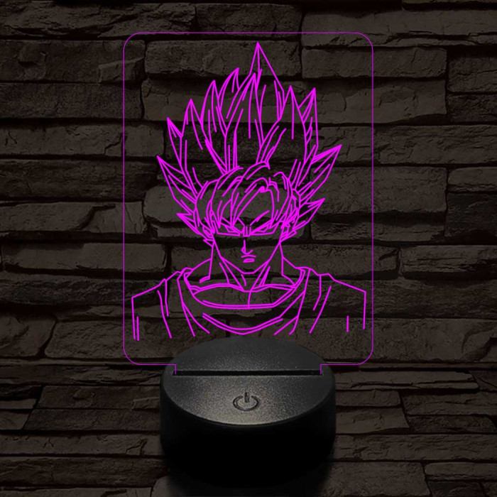 Songoku 7 színű 3D led lámpa