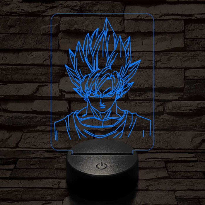Songoku 7 színű 3D led lámpa