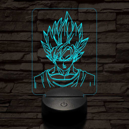 Songoku 7 színű 3D led lámpa