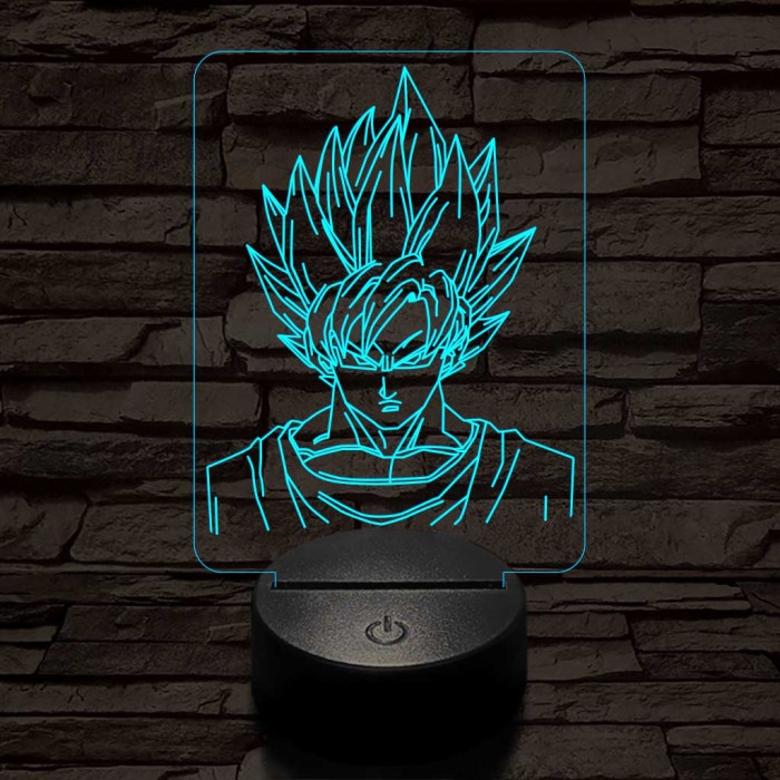 Songoku 7 színű 3D led lámpa